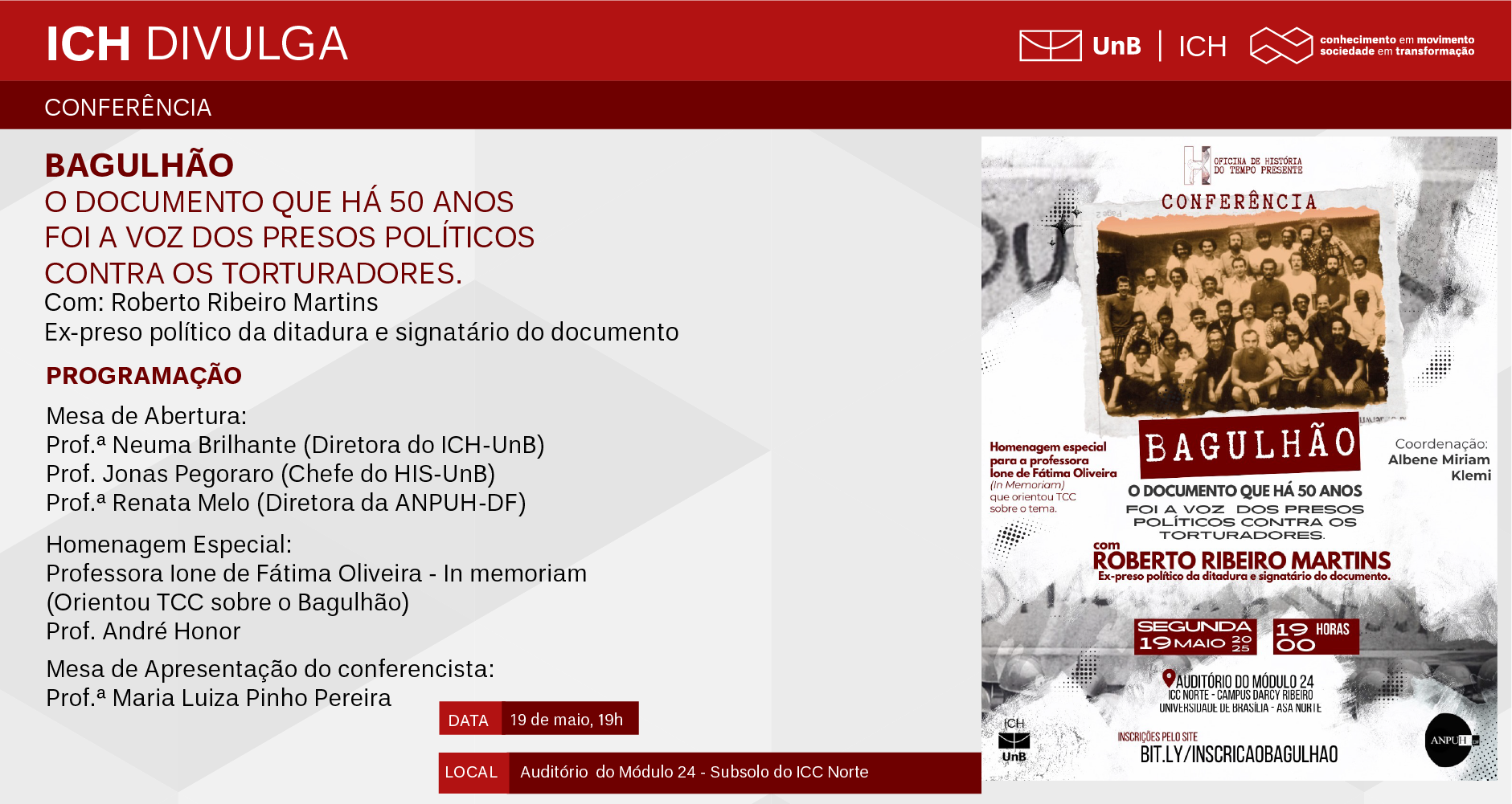 Clique aqui para mais informações